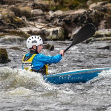 2019-04-13 Grandtully Part1 Grandtully rapids on the River Tay is a site for canoeing and rafting in Scotland.