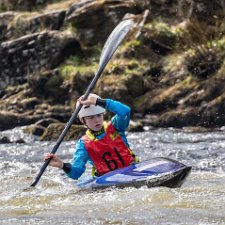 2019-04-13 Grandtully Part2 Grandtully rapids on the River Tay is a site for canoeing and rafting in Scotland.