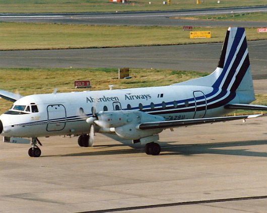 Archive-Scans-Aberdeen-Airlines-Hawker-Siddeley-HS-748-G-AZSU