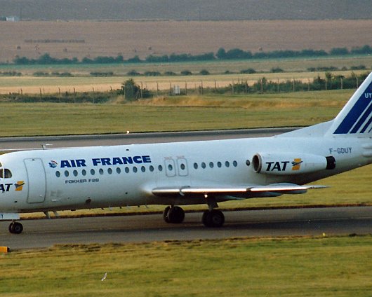 Archive-Scans-Air-France-Fokker-F-28-4000-Fellowship-F-GDUY