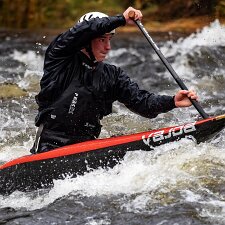 Canoeing Slalom Grandtully rapids on the River Tay is a site for canoeing and rafting in Scotland.