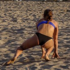 Beach Volleyball Photographs of Beach Volleyball taken in Tenerife (Los Cristianos) in December 2018.